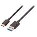 VALUELINE kabel USB 3.1/ zástrčka USB-C - zástrčka USB-A/ černý/ 1m