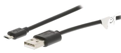 VALUELINE kabel zástrčka USB2.0A - zástrčka USBmicroB, 2,00m - VLCT60500B20