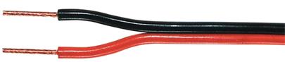 Valueline LSP-010R - Kabel Reproduktoru na Cívce 2x 0.35 mm2 100 m, černá/Červená