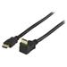Valueline VGVP34200B50 - High Speed HDMI Kabel s Ethernetem HDMI Konektor - HDMI Konektor Úhlový, 90° 5.00 m, černá