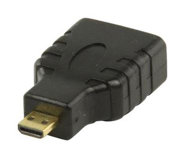 Valueline VGVP34907B - adaptérem High Speed HDMI s Ethernetem HDMI Micro Konektor - HDMI Vstup, černá