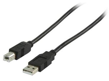 Valueline VLCP60100B50 - Kabel USB 2.0 A zástrčka - B zástrčka Kulatý 5.00 m, černá