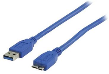 Valueline VLCP61500L10 - Kabel USB 3.0 A zástrčka - Micro B zástrčka Kulatý 1.00 m Modrá
