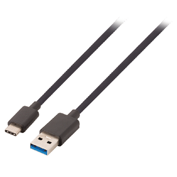 Valueline VLCP61600B10 - Kabel USB 3.0 USB-C zástrčka - A zástrčka 1.00 m, černá