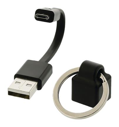 Valueline VLMP60410B0.10 - Kabel USB 2.0 A zástrčka - Micro B zástrčka Plochý 0.10 m, černá