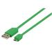 Valueline VLMP60410G1.00 - Kabel USB2.0 typ A – micro USB typ B, zelený - 1m