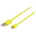 Valueline VLMP60410Y1.00 - Kabel USB2.0 typ A - micro USB typ B, žlutý - 1m