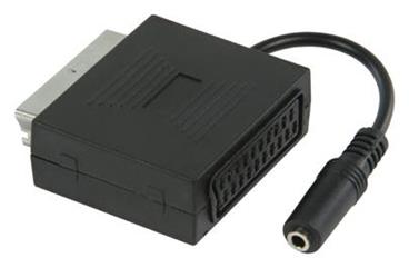 Valueline VLVP31930B02 - SCART Kabel SCART zástrčka - SCART zásuvka + 3.5mm zásuvka 0.20 m, černá