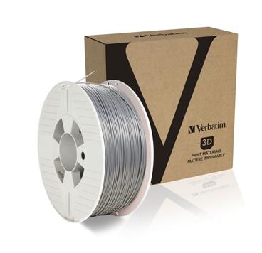 VERBATIM 3D Printer Filament PLA 1,75mm 1kg silver/metal grey (55275)