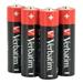 VERBATIM Alkalické baterie AA, 4 PACK , LR6 (balení 100pcs)