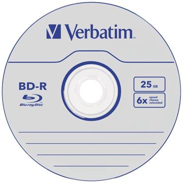 VERBATIM BD-R Blu-Ray SL DataLife 25GB/ 6x/ jewel