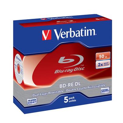 Verbatim BD-RE DL-2x/ 50GB-5 Pack Jewel Case