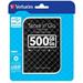 VERBATIM HDD 2.5" 500GB Store 'n' Go Portable Hard Drive USB 3.0, Black