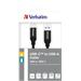 VERBATIM kabel USB 3.1 Type-C to USB-A Stainless Steel Cable 100cm GEN2