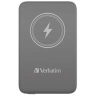 VERBATIM Powerbanka Charge 'n' Go, Magnetická, 10000 mAh, USB-C, Šedá