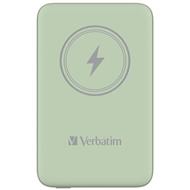 VERBATIM Powerbanka Charge 'n' Go, Magnetická, 10000 mAh, USB-C, Zelená