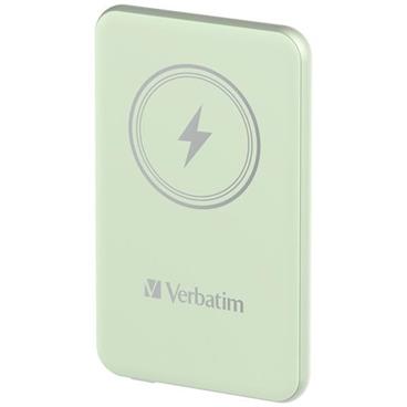 VERBATIM Powerbanka Charge 'n' Go, Magnetická, 5000 mAh, USB-C, Zelená