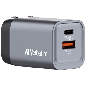 VERBATIM Univerzální cestovní adaptér GNC-35, 35W, 1x USB-C, 1x USB