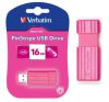 VERBATIM USB Flash Disk Store 'n' Go PinStripe 16GB - jasně růžová