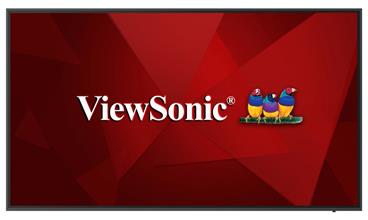 ViewSonic Flat Display CDE6520/ 65"/ 16/7 LCD /3840x2160/ 8ms/ 450cd/ HDMIx 2 out x 1/VGA/DP/OPS slot/Wifi/BT slot/USB A