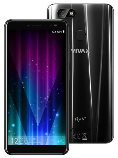 VIVAX Fly V1 - black 5,47" HD IPS/ 32GB/ 3GB RAM/ LTE/ 13Mpx + 8Mpx/ Android 8