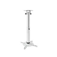 Vivolink  Projector Ceiling Mount, 15kg Capacity, 380-550mm, Aluminium, White