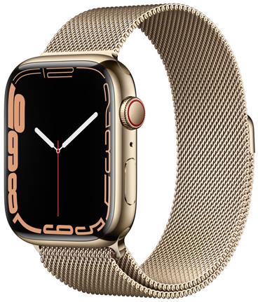 Watch S7 Cell, 45mm Gold/Steel Case/Gold Mil.Loop