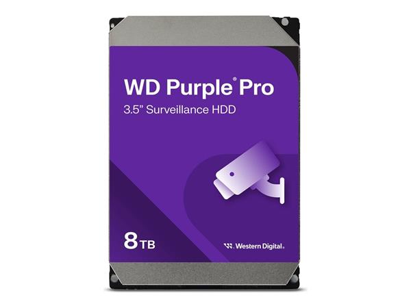 WD PURPLE PRO WD8002PURP 8TB SATA/600 256MB cache, 245 MB/s, CMR