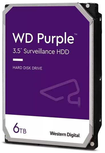 WD Purple WD63PURZ - Pevný disk - 6 TB - interní - 3.5" - SATA 6Gb/s - vyrovnávací paměť: 256 MB