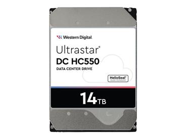 WD Ultrastar DC HC550 WUH721814AL5204 - Pevný disk - 14 TB - interní - 3.5" - SAS 12Gb/s - 7200 ot/min. - vyrovnávací paměť: 512