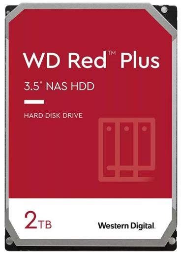 WDC WD20EFPX hdd RED PLUS 2TB SATA3-6Gbps 5400rpm 64MB RAID (24x7 pro NAS) 180MB/s CMR