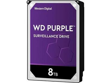 WDC WD82PURZ hdd 8TB SATA3-6Gbps třída 7200rpm PURPLE 256MB (řada PURPLE pro sledovací systémy a kamery) 245MB/s AllFrame AI