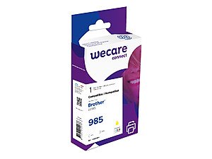 WECARE ink pro BROTHER LC-985Y,žlutá/yellow