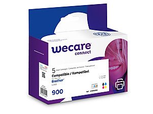 WECARE ink sada pro BROTHER LC-900,2xčerná/CMY