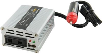 Whitenergy Napěťový měnič AC/DC z 12V na 230V 100 W, USB, mini