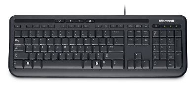 Wired Keyboard 600 USB Port Eng Black