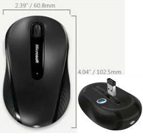 Wireless Mobile Mouse 4000 Mac/Win USB BlueTrack Graphite