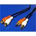 Wiretek Kabel prodlužovací 2x cinch(M) - 2x cinch(F)/ 10m