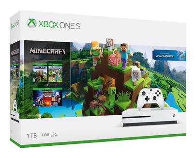 XBOX ONE S 1 TB + Minecraft + Explorer's Pack + Minecraft: Story Mode - The Complete Adventure