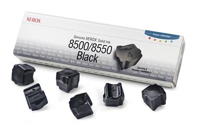 Xerox-Genuine Solid Ink 8500/8550 Black (6 sticks)