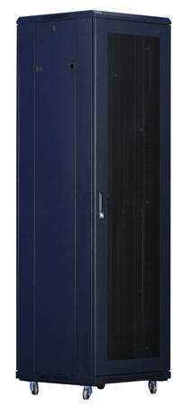 XtendLan 42U/600x1000 stojanový, černý, perforované dveře a záda