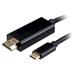XtendLan Adaptér-kabel USB C na HDMI kabel, 1,8m, 4k/60Hz