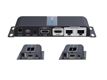 XtendLan CAT6 HDMI extender s IR a 1:2 splitter,vysílac+2x prijímac, 40m 1080p, EDID