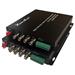 XtendLan HD-CVI/AHD/TVI/PAL opto konvertor, do 5Mpix, 4x video, 1x COM, SC, single i multimode, pár