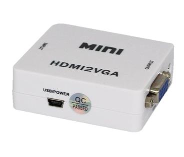 XtendLan Konvertor HDMI na VGA + stereo audio , 1x HDMI in, 1x VGA out, 1x stereo audio out