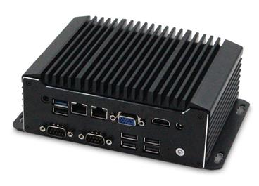 XtendLan MiniPC, Intel Celeron J1900 4x 2GHz, 4GB RAM, HDMI+VGA, 2x LAN, 6x USB2.0 / 3.0, 6x RS-232/485, fanless