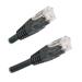 XtendLan Patch kabel Cat 6 UTP 0,25m - černý