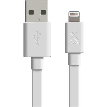 Xtorm Flat USB-A/Lightning plochý kabel 1 m bílý