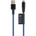 Xtorm Solid USB-A/MicroUSB pevný kabel 1 m modrý