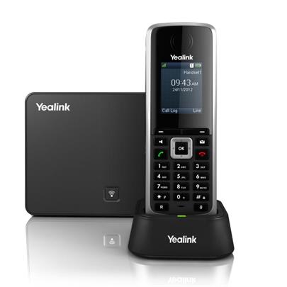 Yealink W52P IP DECT báze+ručka,PoE,1,8" bar. LCD,až 5 ruček